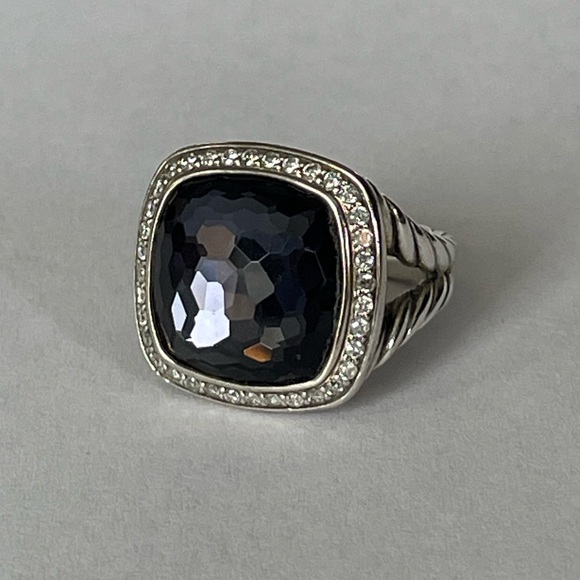 David Yurman Jewelry - David Yurman 11mm Black Orchid & Diamond Albion Ring - Size 5 1/4